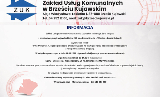 Przerwa w dostawie wody